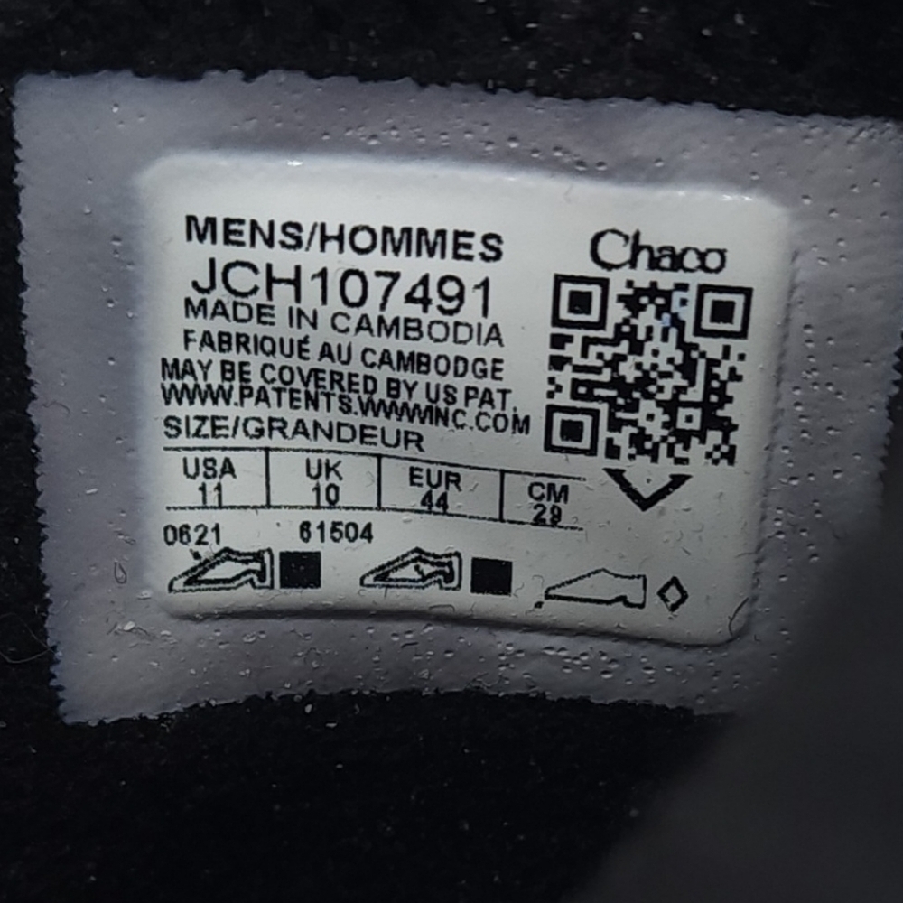 Chaco JCH107491 Mens Revel Chelsea Cozy Vegan Comfy Non-Slip Black Boots Size 11 - Picture 7 of 8